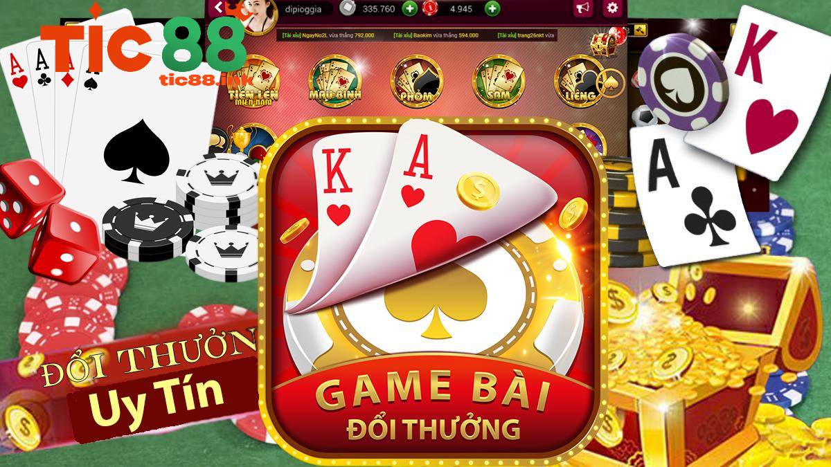Các dòng sản phẩm game bài đa dạng tại TIC88