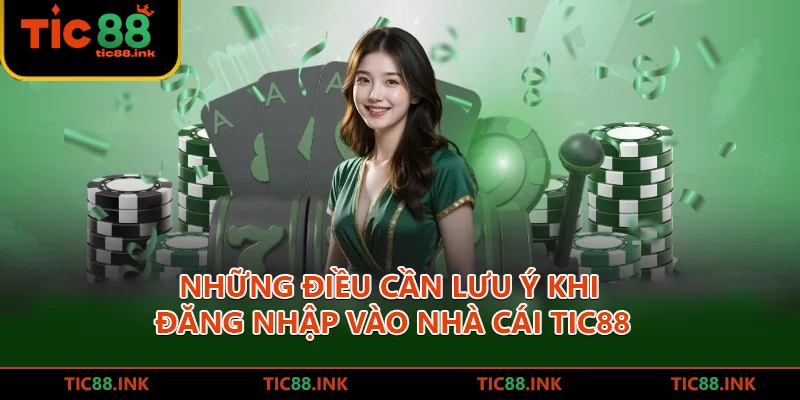 Những điều cần lưu ý khi đăng nhập vào nhà cái TIC88